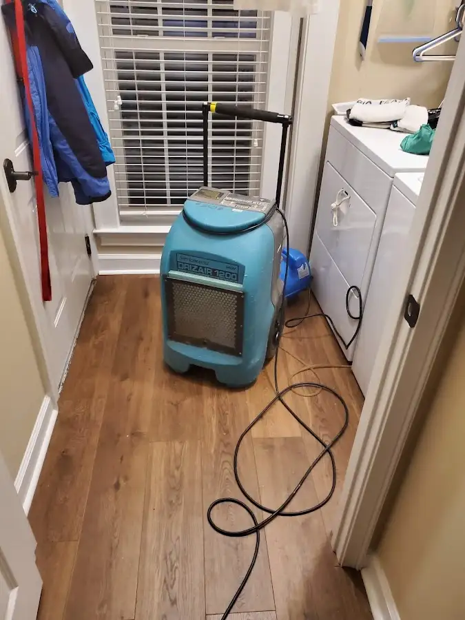 Commercial dehumidifier deployed for Flood Damage Cleanup in Crookston