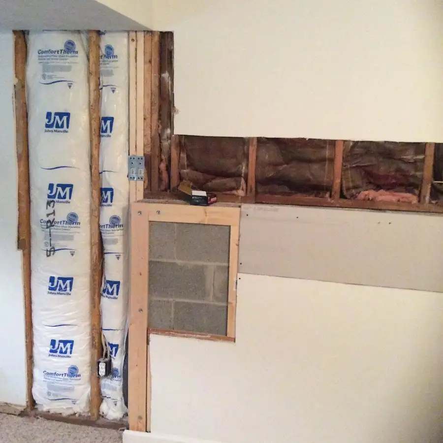 Wall insulation replacement during Structural Drying in Crookston